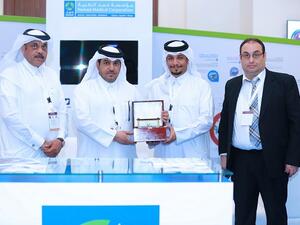 Mr. Saad Al Dosari, Assistant Executive Director, Mr. Ali Abdullah Al Khater, Chief Communications Officer , Mr. Nayef Al Shammari, Assistant Executive Director, and Mr. Berj Ohanian, Assistant Executive Director.