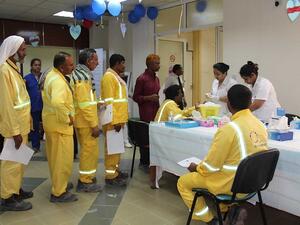 During the event