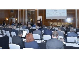 Fatima Al Wahedi, Senior Manager - Finance, DMCA giving her speech at the forum 