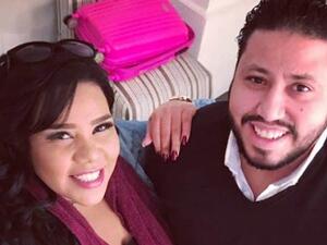 الفنانة المصرية شيماء سيف وخطيبها المنتج محمد كارتر