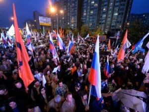  انصار المعارضة يتظاهرون في ضاحية موسكو