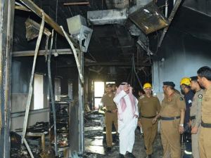 132 متوفىً ومصاباً في حصيلة اوليه لحريق مستشفى جازان بالسعوديه