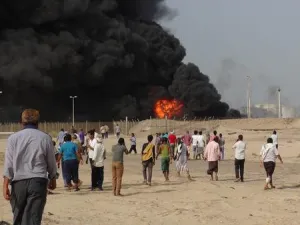 قتلى وجرحى في غارات جوية على أبين وتعز في اليمن 