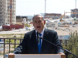 Israeli Prime Minister Benjamin Netanyahu gives a statement to the press during his visit in Har Homa, an Israeli settlement neighbourhood of annexed east Jerusalem. (AFP/File)
