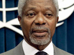  الامين العام السابق للامم المتحدة كوفي انان