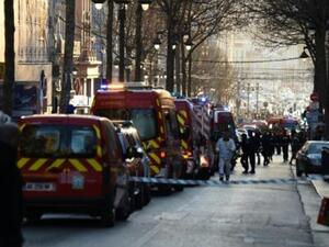 عناصر من الشرطة في وسط مرسيليا اثر قيام شخص بطعن اثنين من المارة بسلاح ابيض

