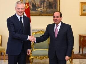 السيسي ولومير في القاهرة الاحد
