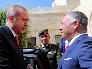 العاهل الأردني، الملك عبد الله الثاني يستقبل الرئيس التركي، طيب رجب أردوغان 