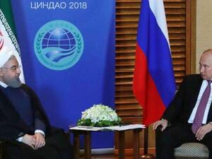 بوتين خلال لقائه نظيره الإيراني حسن روحاني