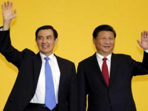 مأدبة عشاء جمعت بين الرئيس الصيني شي جين بينغ ونظيره التايواني ما يينغ جيو