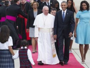 باراك أوباما والبابا فرنسيس