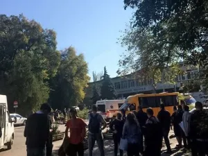 انفجار في كلية بوليتيكنك في مدينة كيرتش غربي شبه جزيرة القرم