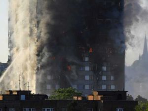 حريق برج غرينفل السكني بغرب لندن 