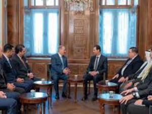 وفد برلماني أردني يلتقي الرئيس السوري بشار الأسد في العاصمة دمشق