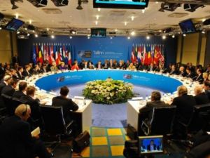 منظر عام لاجتماع لوزاراء خارجية حلف الاطلسي