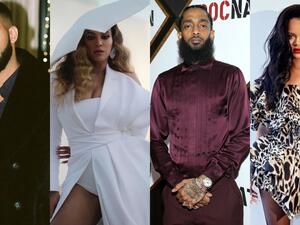 ريهانا ونيبسي هاسل وبيونسيه ودريك