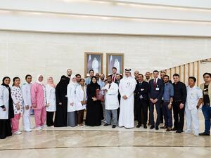 Dr. Al Kuwari and members of HMC’s ECMO team.