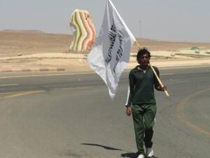 Kharlzada walks for peace. [facebook]