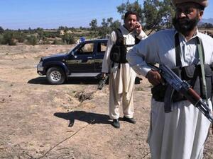Ready to respond after the first attack on Hanfi, an anti-Taliban militia leader. [tribune]