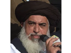 Head of the Tehreek-e-Labaik Pakistan Khadim Hussain Rizvi. (AFP/ File)
