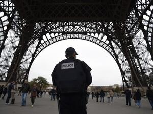 Police patrol in Paris on November 14, 2015 at the Eiffel Tower. (AFP/File) Police patrol in Paris on November 14, 2015 at the Eiffel Tower. (AFP/File)