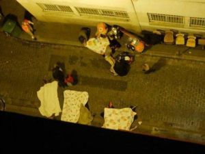 ارشيف/ جثث قتلى في اعتداءات باريس الاخيرة