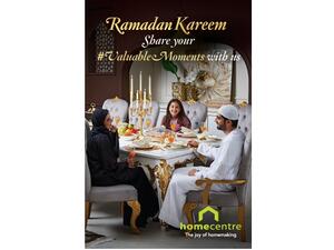 Throughout the Holy Month of Ramadan, Home Centre is encouraging customers to share their #ValuableMoments on Instagram, for a chance to win exciting prizes.