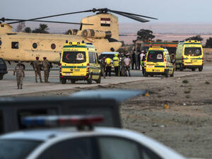 من مكان الطائرة المنكوبة 