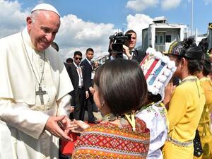 “We, Rohingya, wish that your journey brings love and peace and adds a voice against the suppression of voices" (AFP)