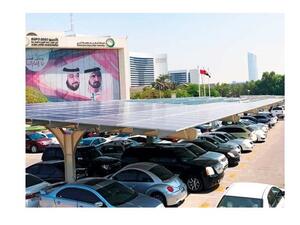 The solar carports aim to generate electricity using photovoltaic (PV) panels. (WAM)