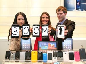 300 million global handset sales