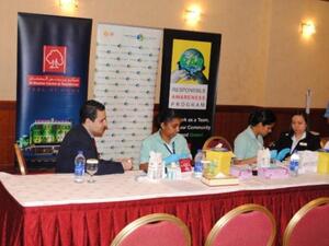 الموظفون في مركز ورزيدنس البستان- خلال برنامج التوعية الصحية