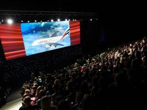 More than 800 people attended Emirates' Roadshow Gala Dinner event at St Petersburg's Ice Palace