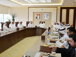 His Highness Sheikh Ahmed bin Saeed Al Maktoum heading the fifth meeting of the Dubai Free Zone Council