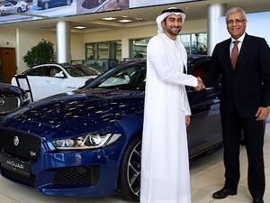 Anas BuKhash, Jaguar Brand Ambassador in UAE and Ashok Khanna, Chief Executive Officer, Al Tayer Motors