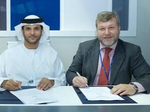 Dr. Khaled Al Mazroui, Chief Executive Officer of Abu Dhabi Ship Building and Mr. Gonzalo Mateo-Guerrero, Commercial Vice-President of Navantia