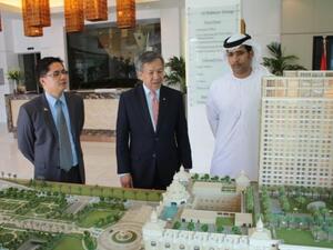 Mohammed Fadhel Al Mazrooei, Managing Director, Al Habtoor Group and Edwin Gil Q Mendoza, Acting Consul General of the Philippines and Gregory L Domingo, Secretary from the Philippine Department of Trade & Industry