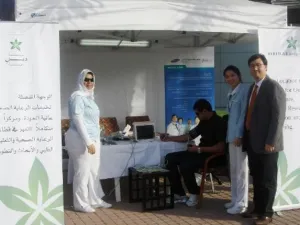 One of the participant during the health check