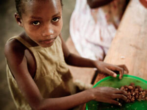 Children in Darfur, Sudan suffering from malnutrition