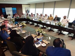 Ahmed Mahboob Musabih meeting Saudi delegation 