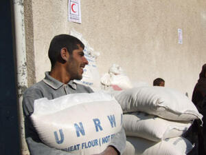 UNRWA aid workers in Gaza