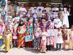 Nawras Goodwill Journey 7 at Al Mudhibi with the kids