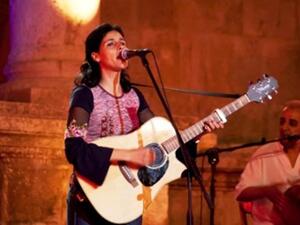 Algerian singer Souad Massi at Al-Balad Second Music Festival held recently in Amman