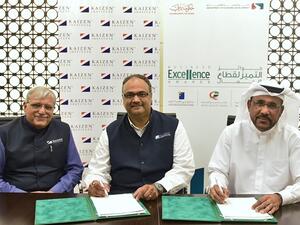 Ali Ibrahim with Kaizen representatives