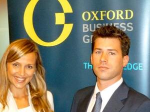 OBG Bahrain Team: Anna Dabrowska, Country Director and Gregory Kramer, Editorial Manager