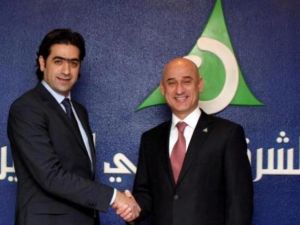 During the signing ceremony
