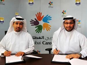 Arif Amiri, CEO of Emaar Retail and Tariq Al Gurg, CEO of Dubai Cares