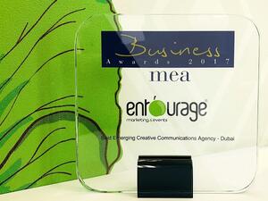 Entourage's marketing and events team has been awarded the Best Emerging Creative Communications Agency for 2017.