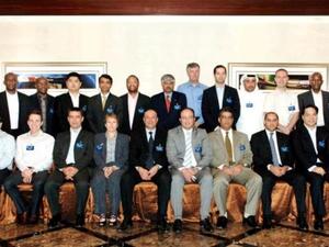 Attendees of the airline planning conference