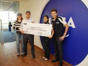 Zuza Issa, Haider Issa, Maya Itani, Brand Manager NIVEA FOR MEN and Nadim Gholam, Assistant Brand Manager NIVEA FOR MEN